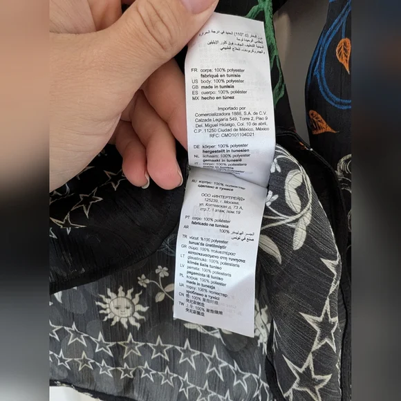 Sandro Paris Colchique Celestial Print Top - Picture 9 of 11